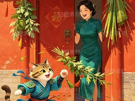 司芷钰·端午雅集 | 国风旗袍美人商业插画系列素材(导航-13090754) - 未分类 - 站酷设计师司芷钰IP主理人原创素材 - 站酷ZCOOL