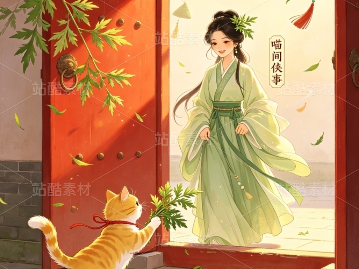 司芷钰·端午雅集 | 国风旗袍美人商业插画系列素材(主预览-13090761) - 未分类 - 站酷设计师司芷钰IP主理人原创素材 - 站酷ZCOOL