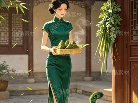 司芷钰·端午雅集 | 国风旗袍美人商业插画系列素材(导航-13090758) - 未分类 - 站酷设计师司芷钰IP主理人原创素材 - 站酷ZCOOL
