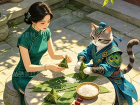 司芷钰·端午雅集 | 国风旗袍美人商业插画系列素材(导航-13090760) - 未分类 - 站酷设计师司芷钰IP主理人原创素材 - 站酷ZCOOL