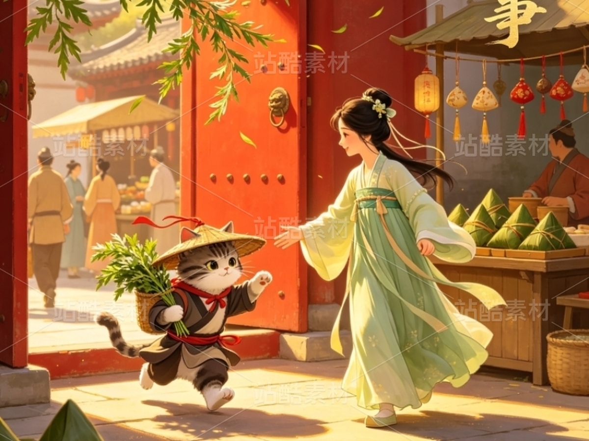 司芷钰·端午雅集 | 国风旗袍美人商业插画系列素材(主预览-13090763) - 未分类 - 站酷设计师司芷钰IP主理人原创素材 - 站酷ZCOOL