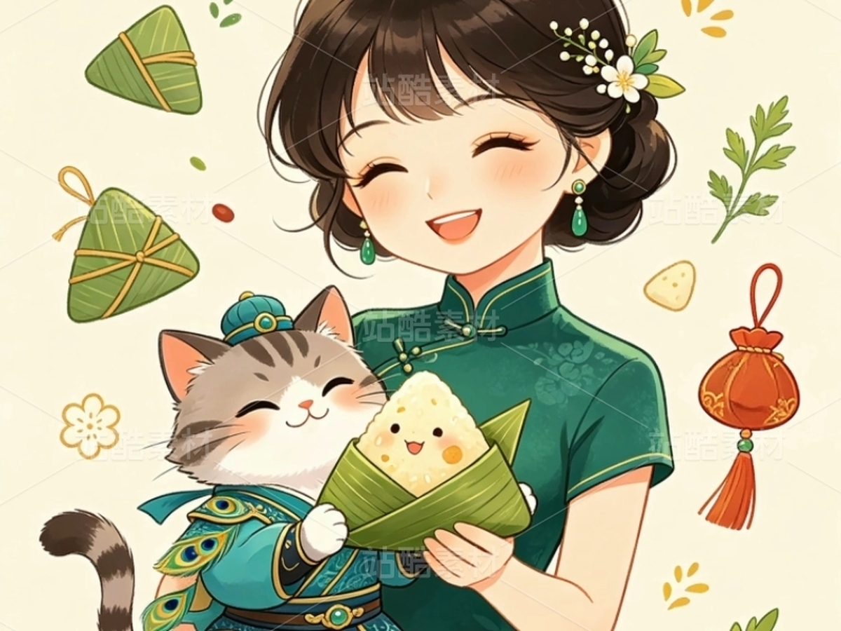 司芷钰·端午雅集 | 国风旗袍美人商业插画系列素材(主预览-13090755) - 未分类 - 站酷设计师司芷钰IP主理人原创素材 - 站酷ZCOOL