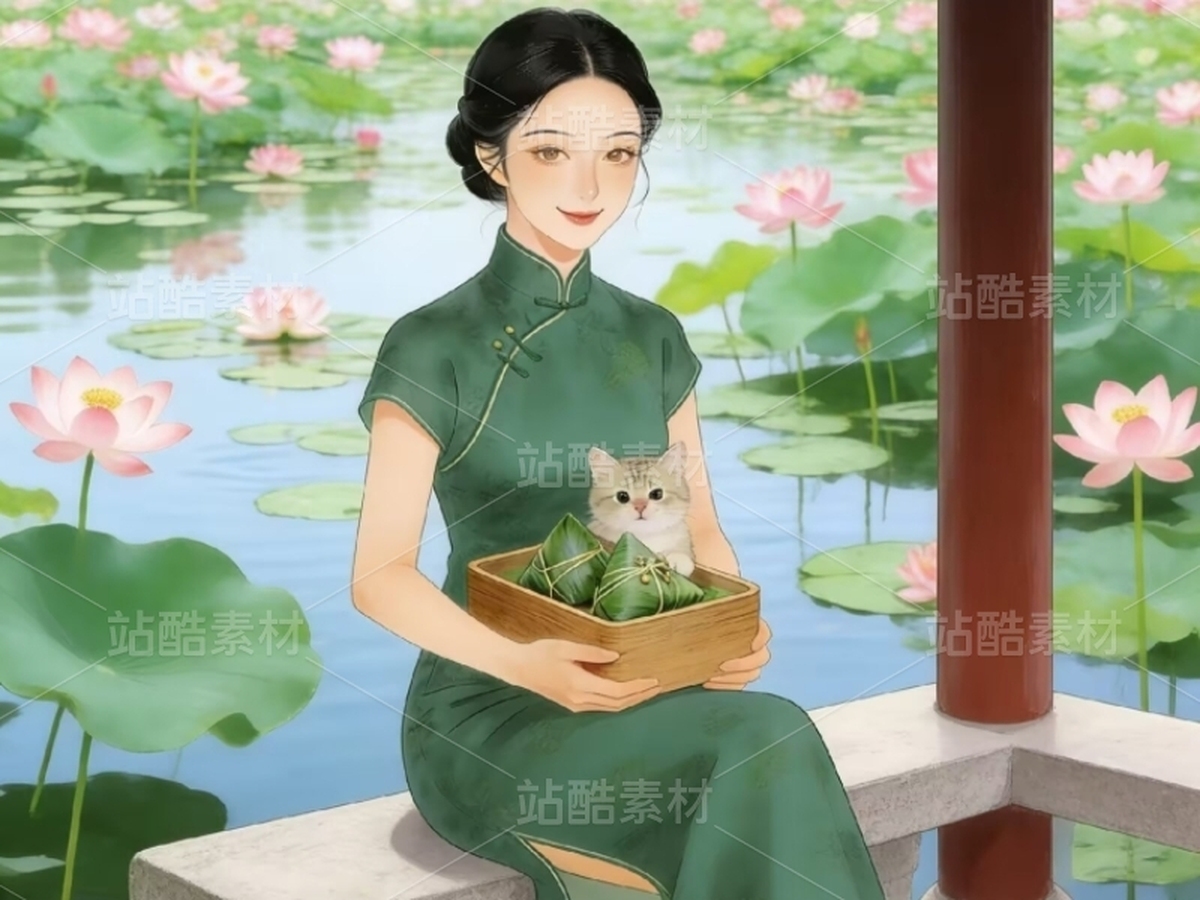 司芷钰·端午雅集 | 国风旗袍美人商业插画系列素材(主预览-13090770) - 未分类 - 站酷设计师司芷钰IP主理人原创素材 - 站酷ZCOOL