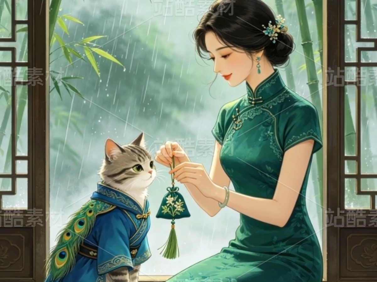 司芷钰·端午雅集 | 国风旗袍美人商业插画系列素材(主预览-13090756) - 未分类 - 站酷设计师司芷钰IP主理人原创素材 - 站酷ZCOOL