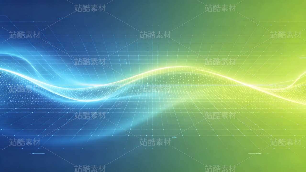 渐变曲线波浪背景素材
