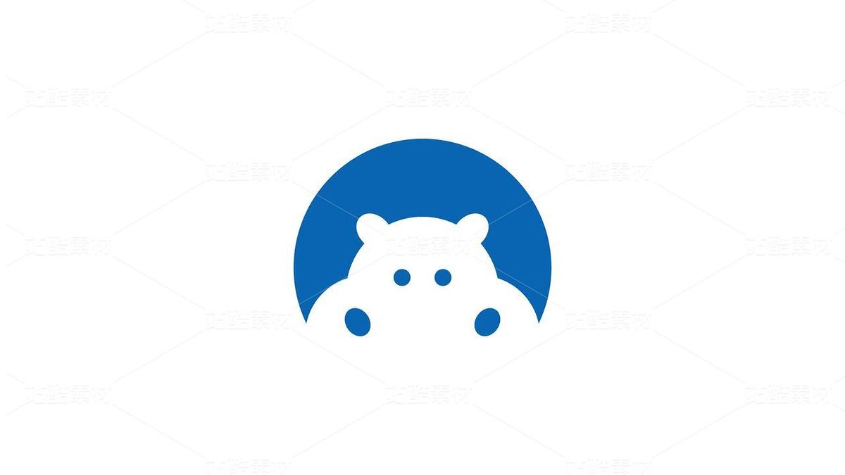 小河马正负形 / 镂空剪影 LOGO（主预览-13092711） - 未分类 - 站酷设计师梦王0000原创素材 - 站酷ZCOOL