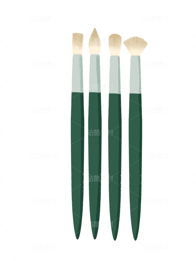 扁平风绘画工具系列元素（主预览-13094117） - 未分类 - 站酷设计师画画的觉主原创素材 - 站酷ZCOOL