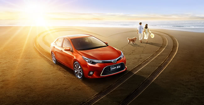 广汽丰田雷凌汽车海报psd素材