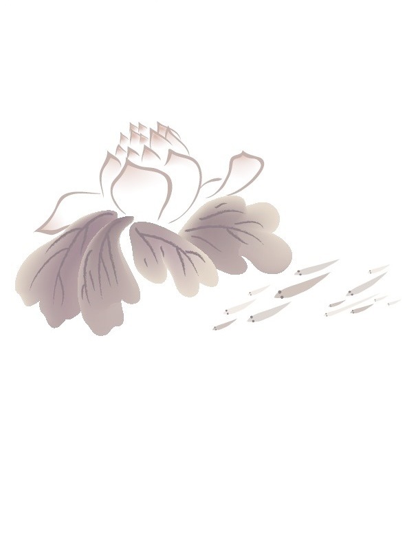 梅兰菊竹水墨画矢量图13