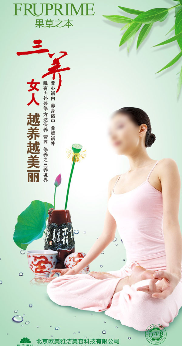 美容spa养生之道展板