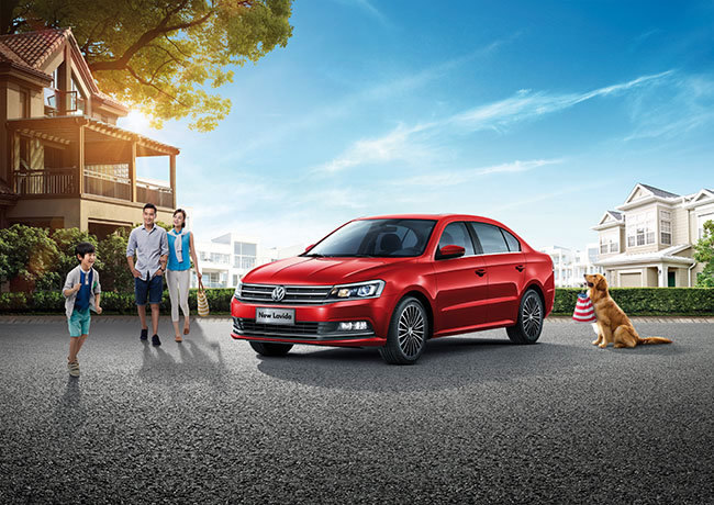 大众全新朗逸汽车广告设计psd素材