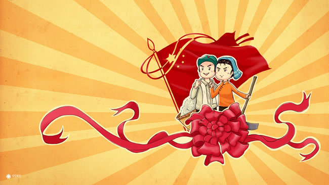 卡通五一劳动节海报图片