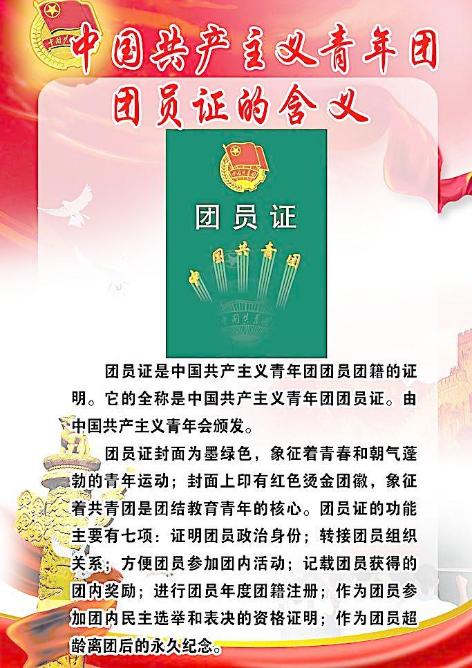团员证的含义图片