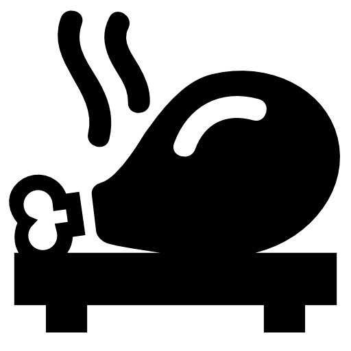 fried chicken leg on a plate