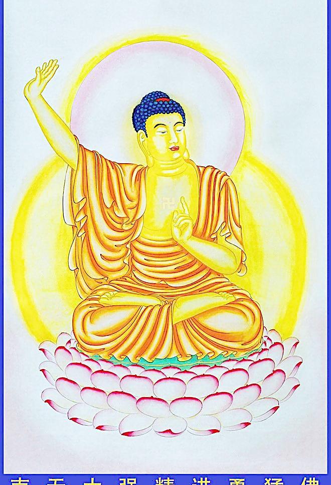 南无大强精进勇猛佛图片