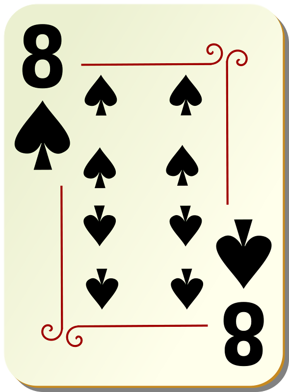 装饰面板:黑桃8