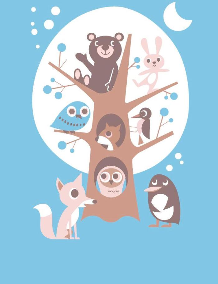 卡通矢量小动物