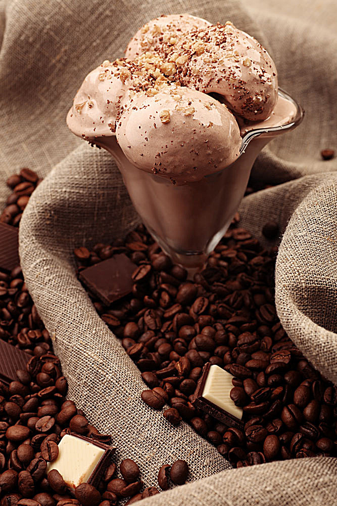 咖啡冰激凌图片