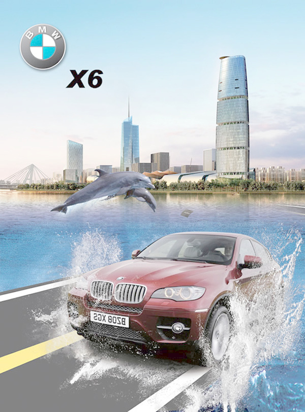 宝马x6汽车广告