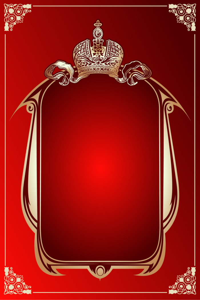 红色背景边框