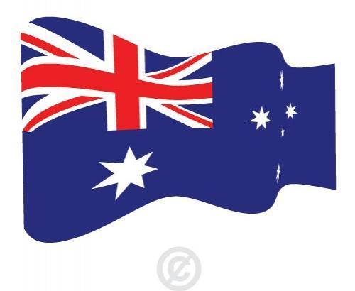 波浪形的澳大利亚矢量标志