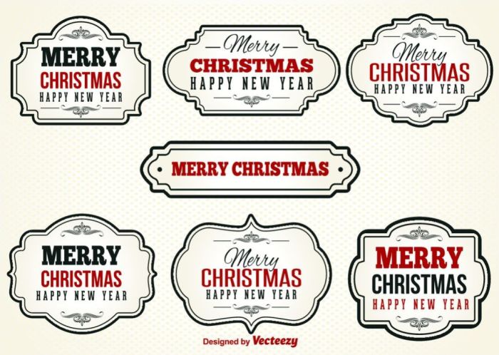 文字标签矢量图素材