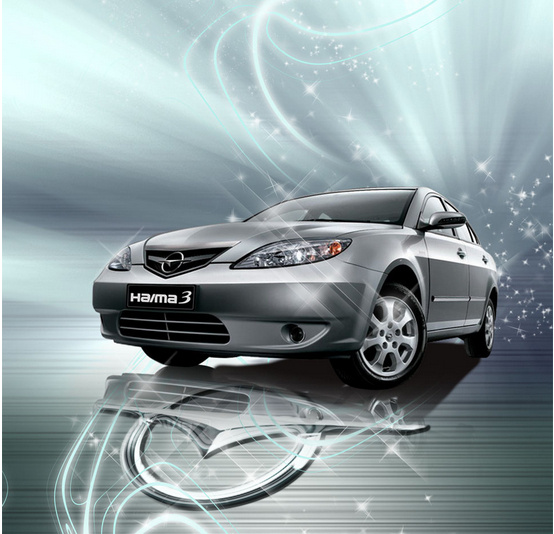 海马汽车haima3梦幻海报设计