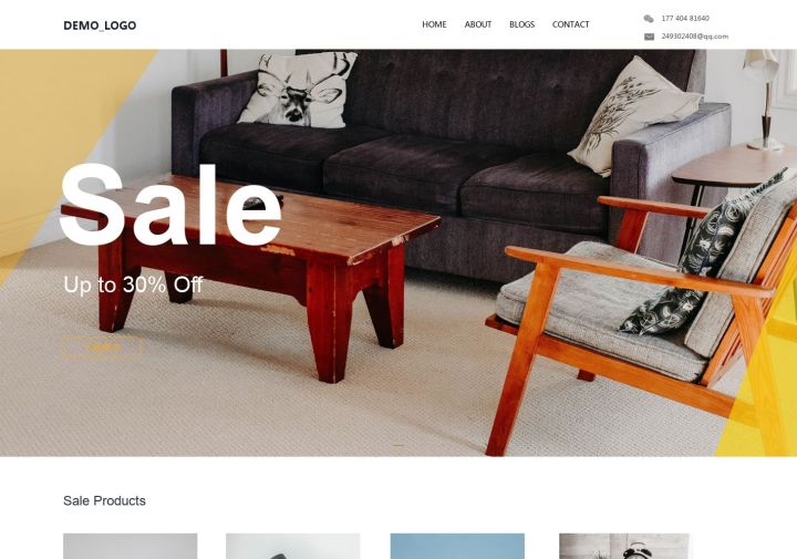 在线商品作品展示企业营销定制网站