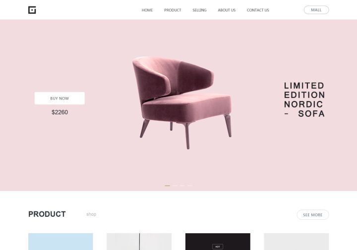 北欧家具官网设计