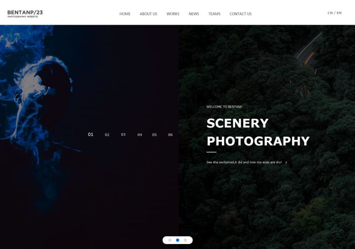 摄影类的模板网站