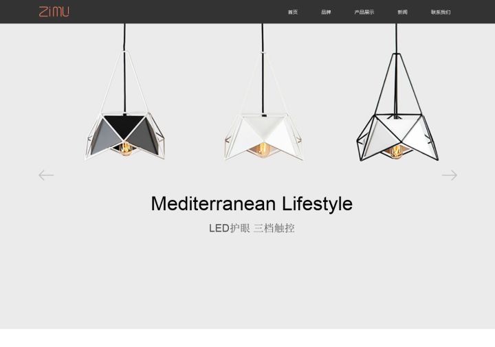 产品展示类官网