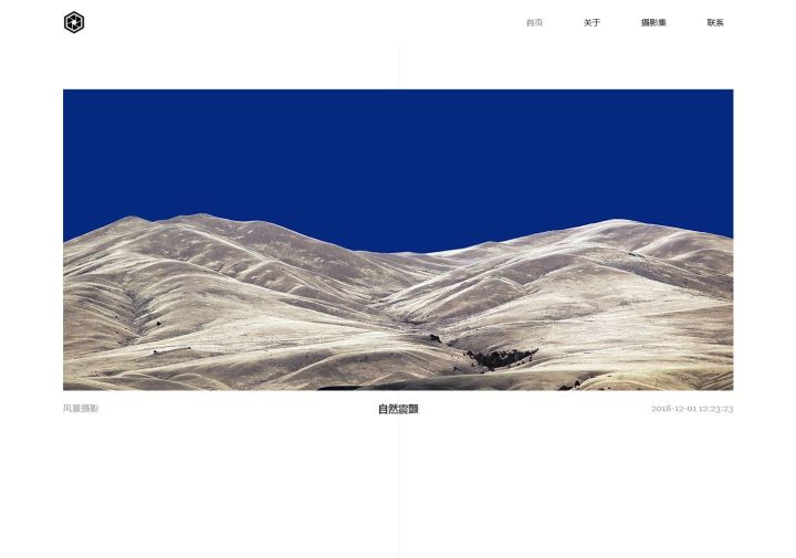 简约大气摄影集模板